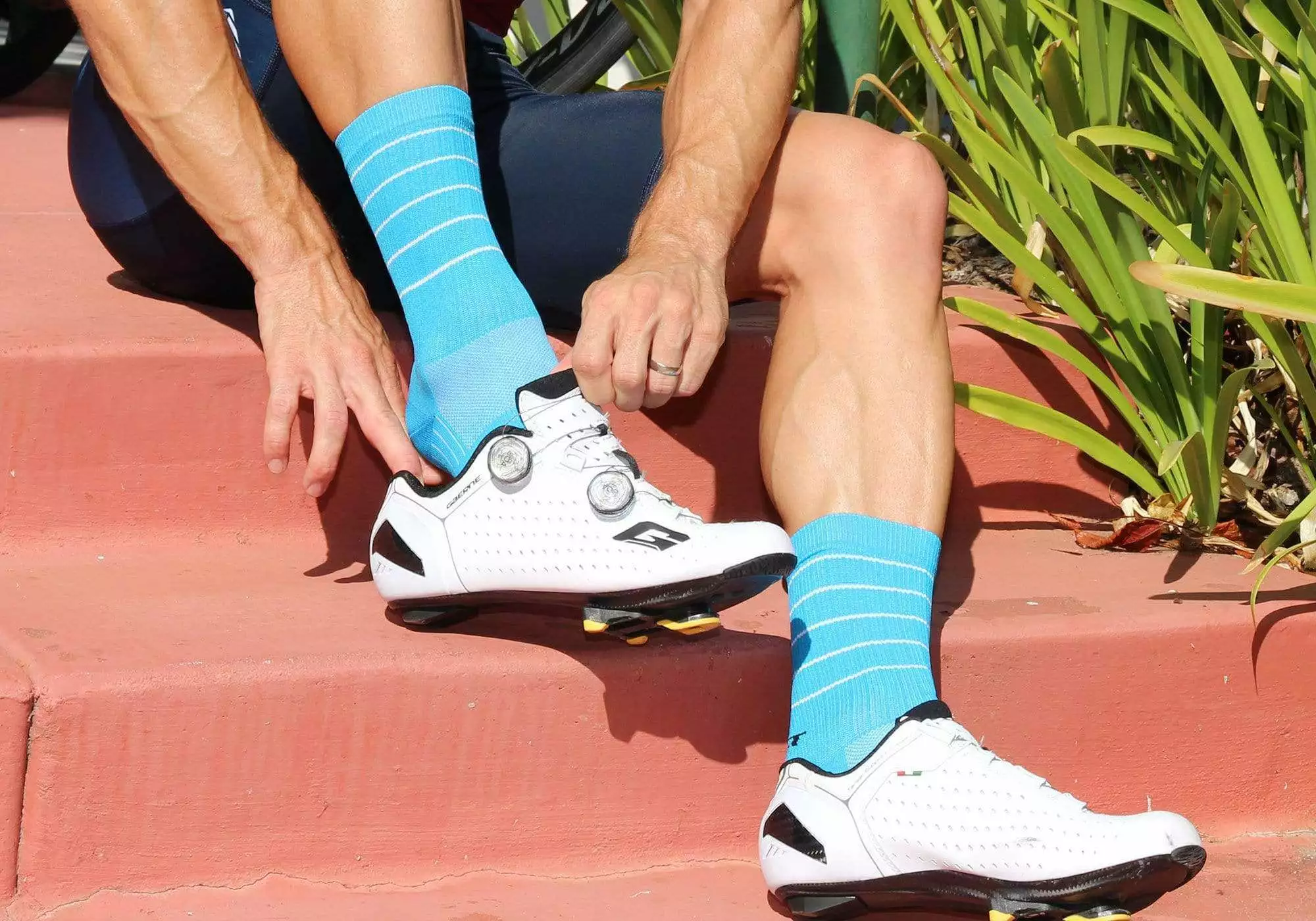 Felt Bicycles Felt 6" Socks - Hi-Vis Blue - Image 3